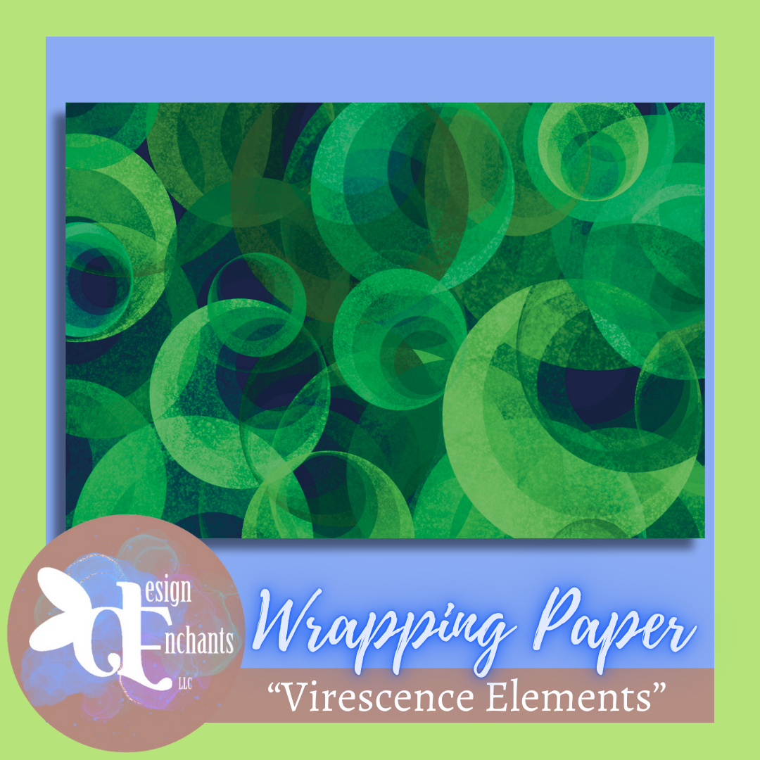 Virescence Elements, Wrapping Paper for Holidays & Celebrations