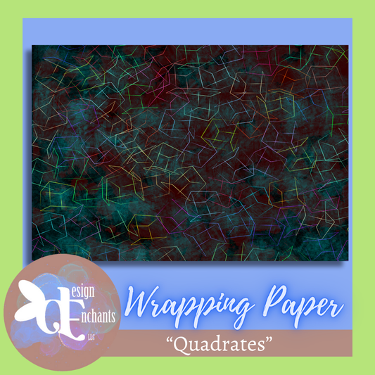 Quadrates, Wrapping Paper for Holidays & Celebrations