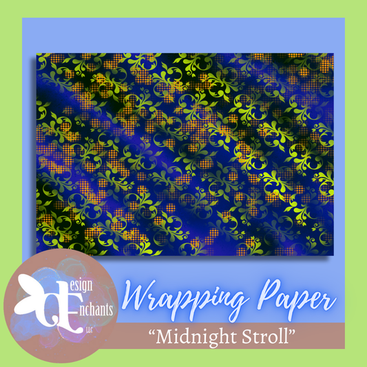 Midnight Stroll, Wrapping Paper for Holidays & Celebrations