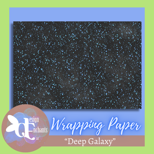 Deep Galaxy, Wrapping Paper for Holidays & Celebrations