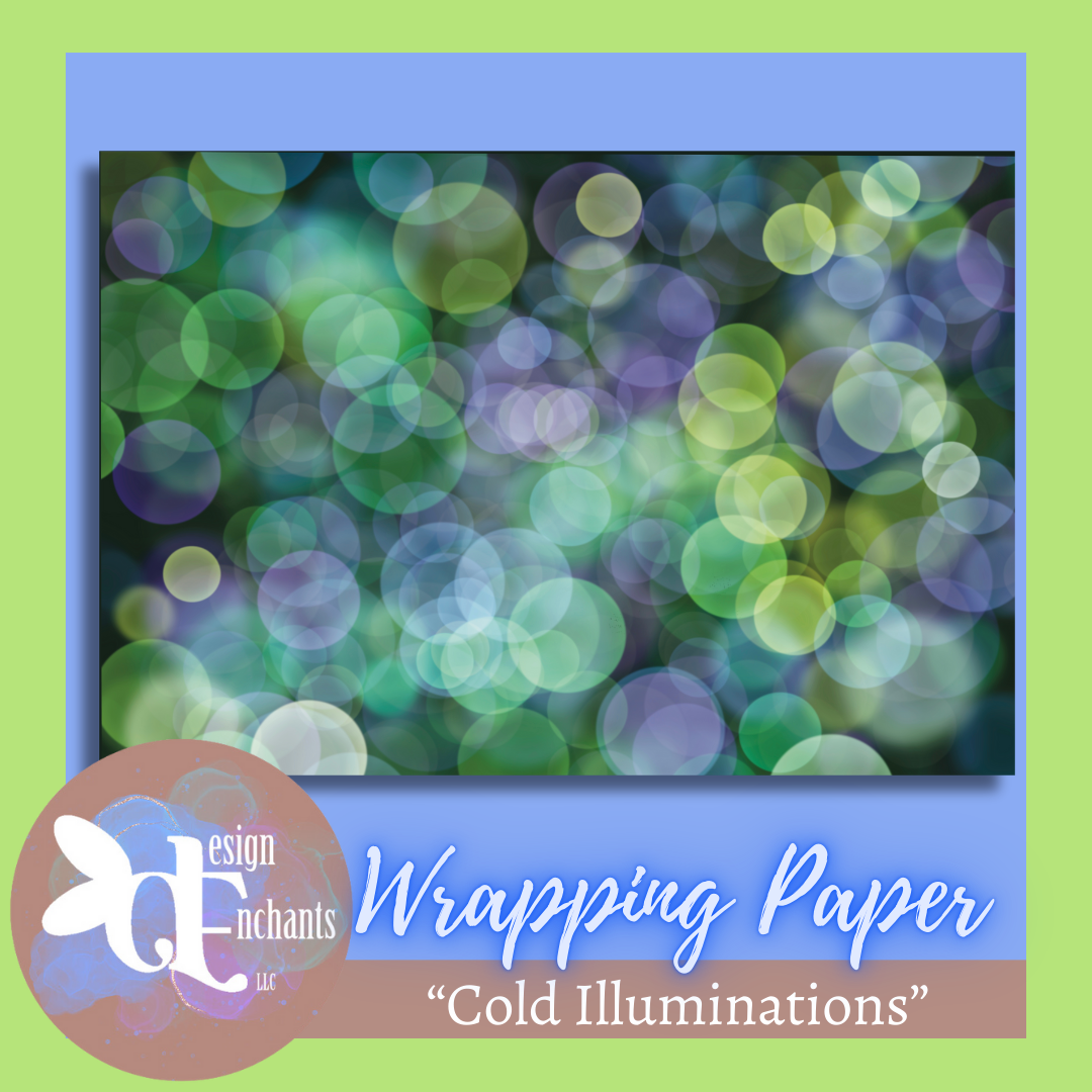 Cold Illuminations, Wrapping Paper for Holidays & Celebrations