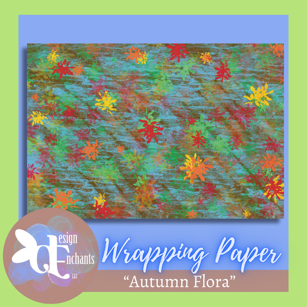 Autumn Flora, Wrapping Paper for Holidays & Celebrations