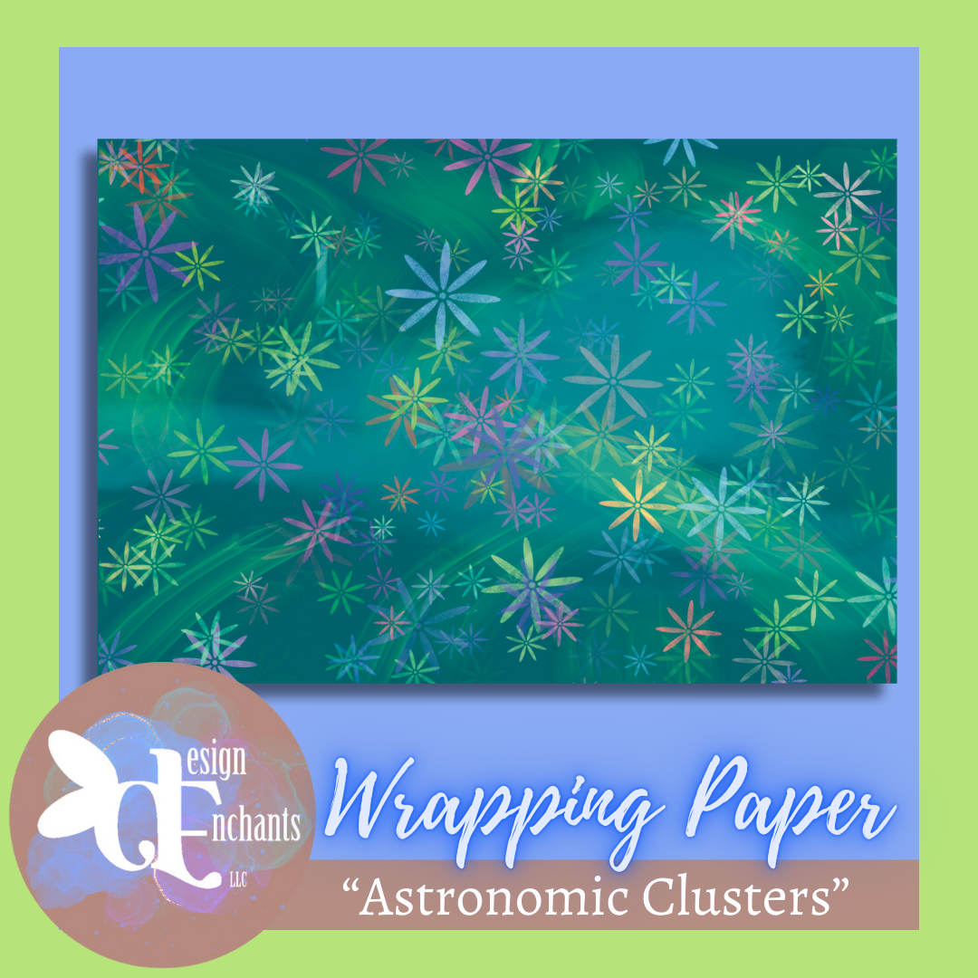 Astronomic Clusters, Wrapping Paper for Holidays & Celebrations