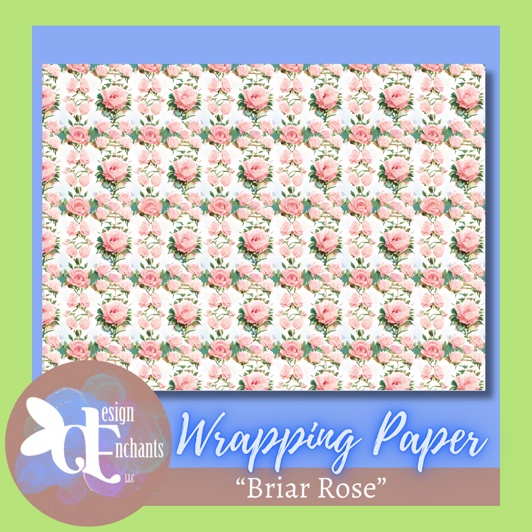 Briar Rose, Wrapping Paper for Holidays & Celebrations