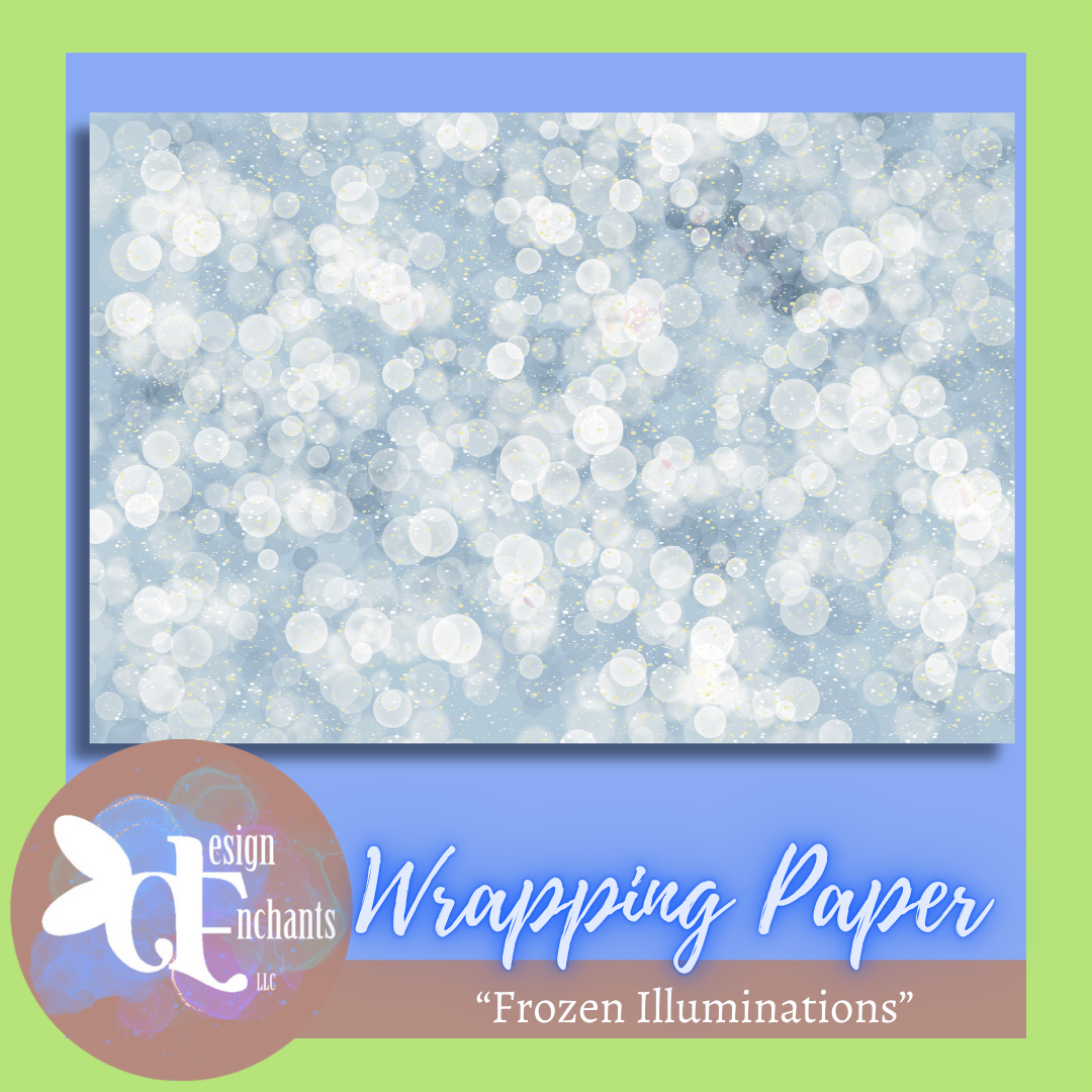 Frozen Illuminations, Wrapping Paper for Holidays & Celebrations