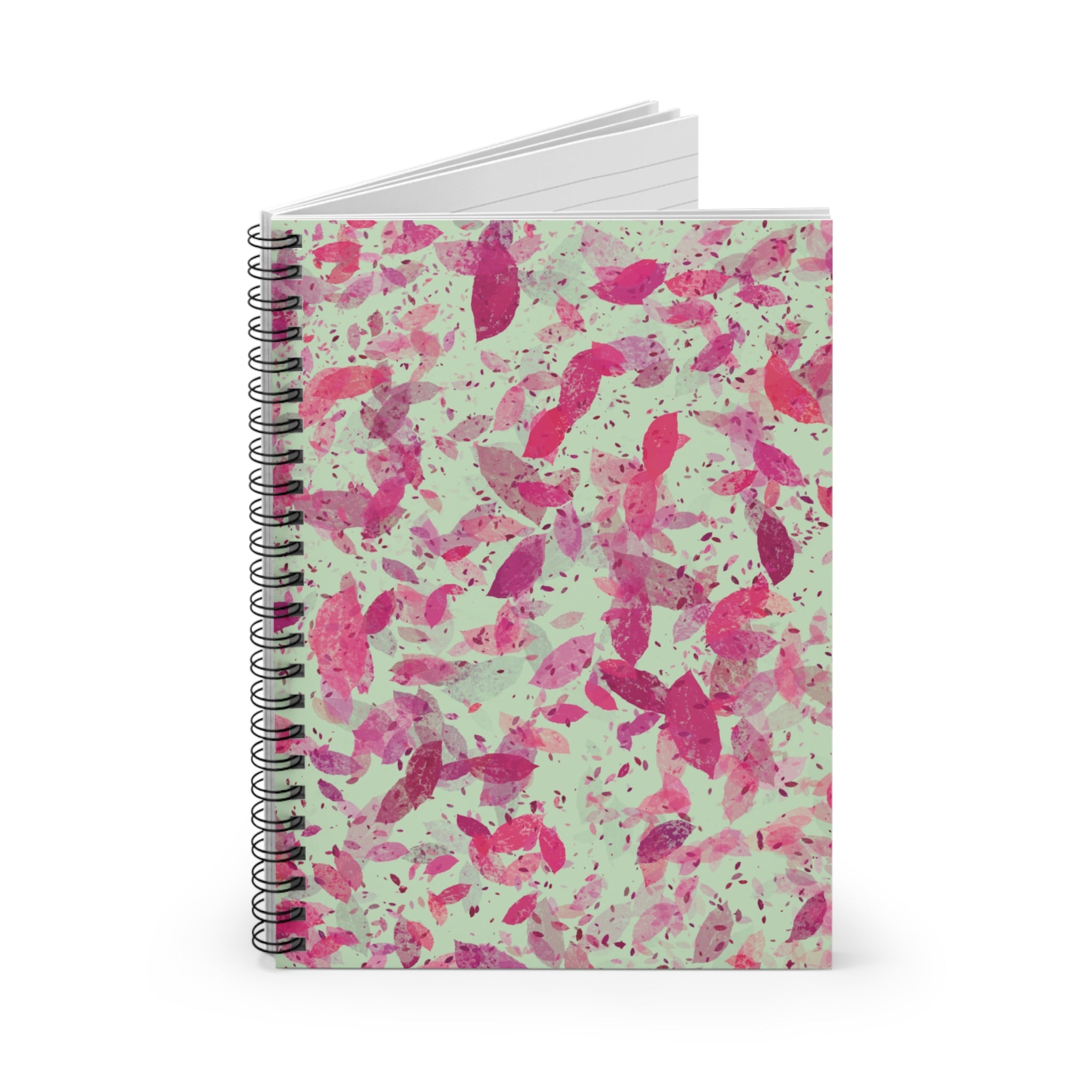Floating Petals, Spiral Notebook - Ruled Line