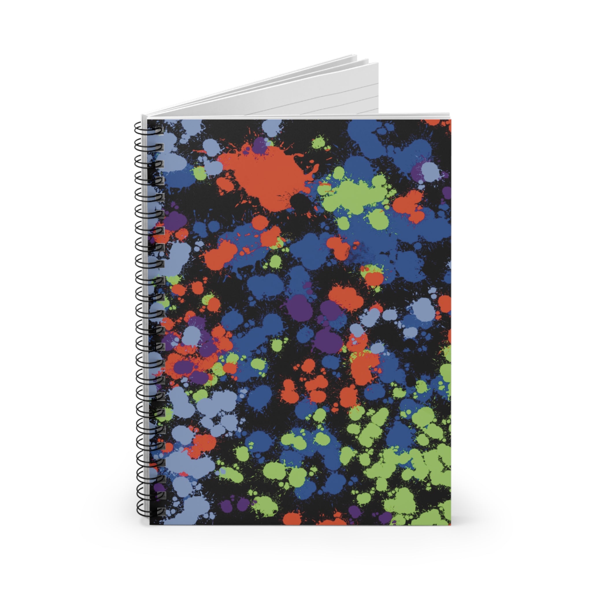 Speckled Pigment - Orange Variant, Spiral Notebook - Ruled Line