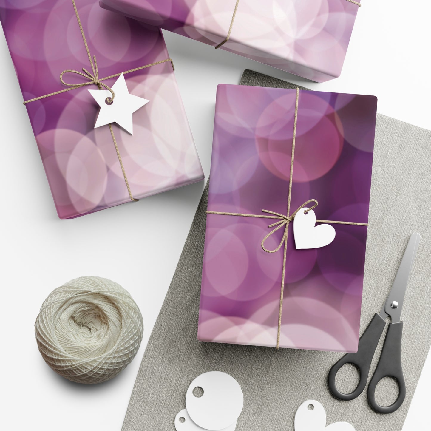 Violaceous Illuminations, Wrapping Paper for Holidays & Celebrations