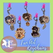 Genshin Fan Art Keychains